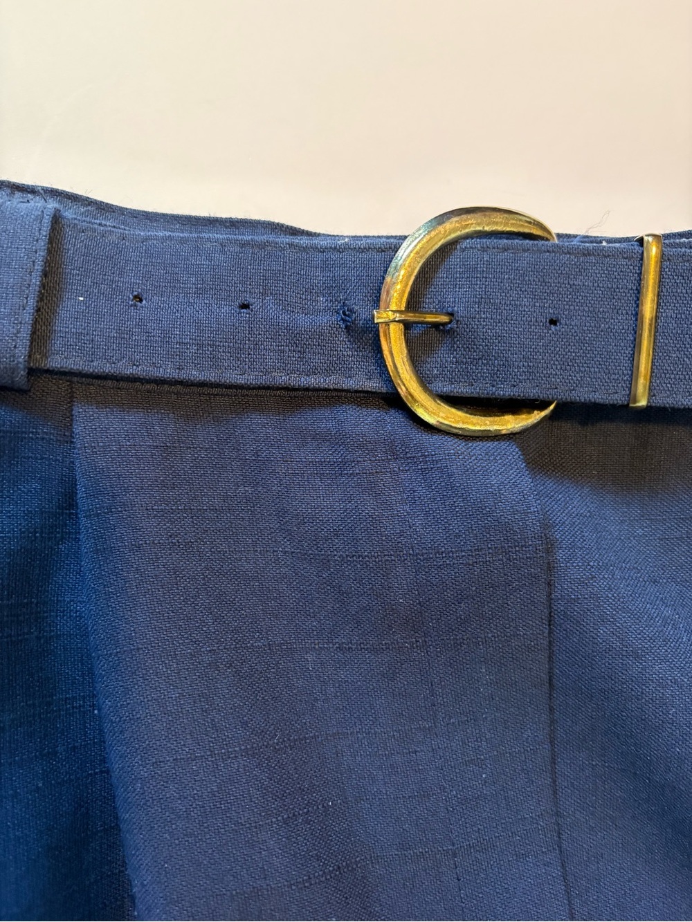 Sport Collection, Vintage,80’s, Midi Skirt with Gold Buckle, Vintage Sz 14. - Picture 4 of 10